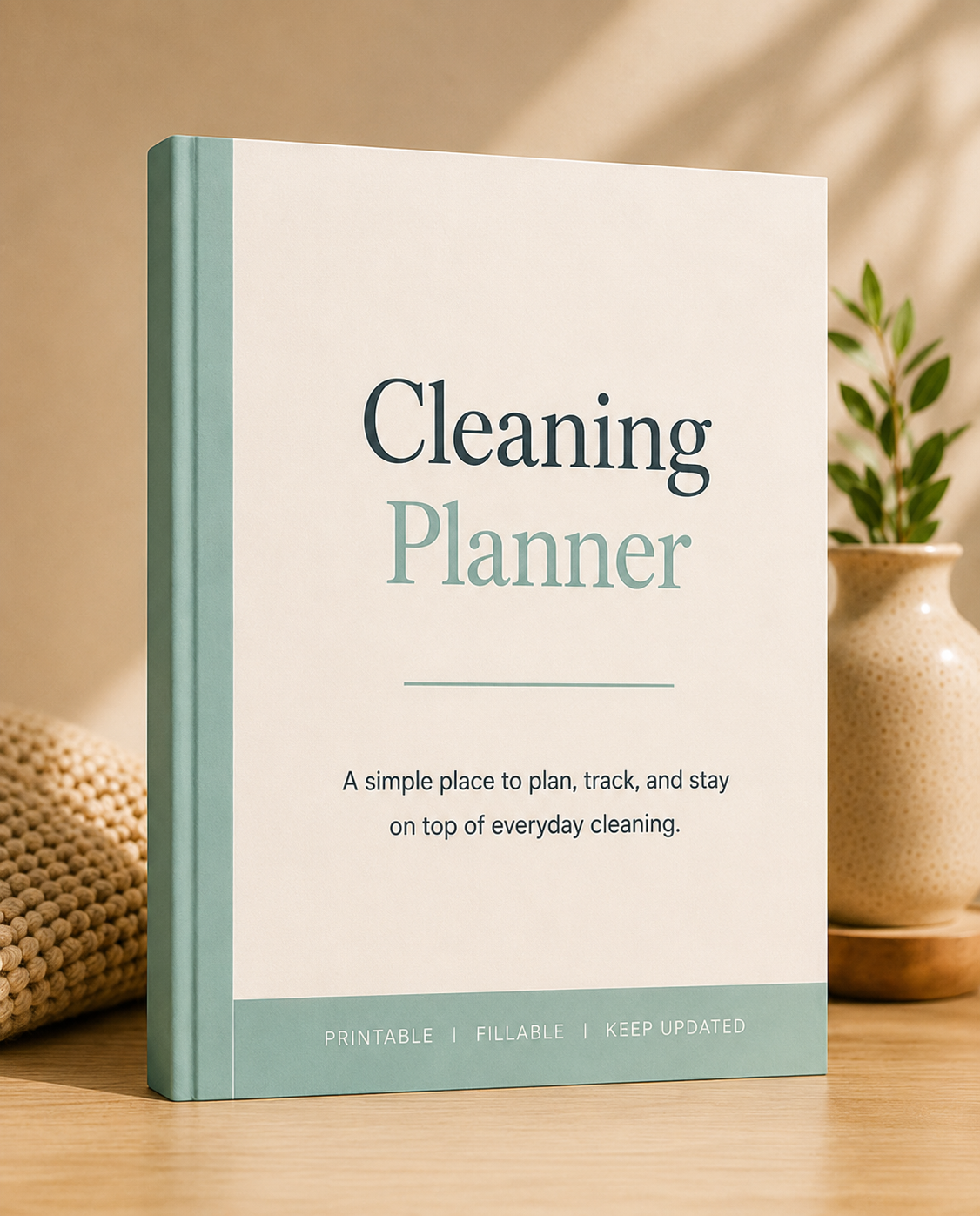 Cleaning Planner — printable home cleaning schedule for organizing daily, weekly, monthly, and seasonal chores
