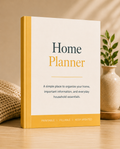 Home Planner — printable digital home management binder for organizing household maintenance, service contacts, and important records